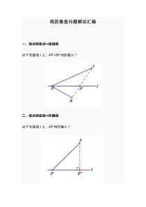 线段最值问题解法汇编