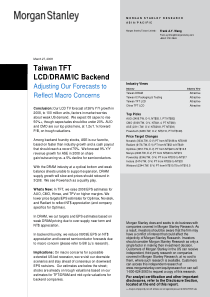 摩根斯坦利报告台湾lcd和ic卡行业分析