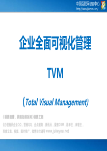 企业全面可视化管理TVM(Total-Visual-Management)