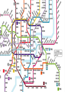 上海地铁运营线路图(高清大图)