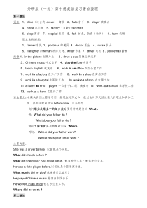 (一年级起点)新版外研社小学英语五年级下册M5M10知识点汇总