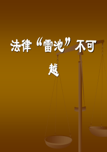 法律雷池不可越法律常识法律禁毒反邪教主题班会课件PPT