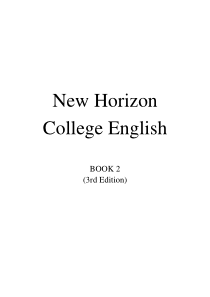 新视野大学英语第二册(第三版)教案