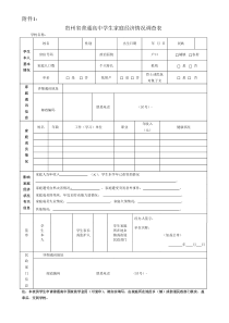 贵州省普通高中学生家庭经济情况调查表