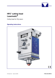 德国PRECITEC普雷斯特HP2-CO2切割头产品手册