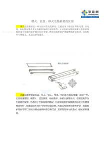 槽式、托盘、梯式电缆桥架的区别资料