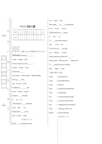 中等职业技术学校英语考试试题
