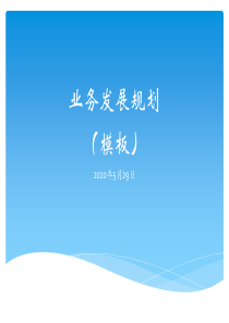 公司业务发展规划(模板).ppt