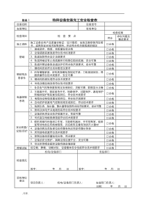 特种设备安全检查表(整套共8张表)