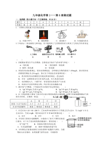 人教版九年级上册化学期末考试试卷及答案