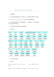 初一下册unit3知识点