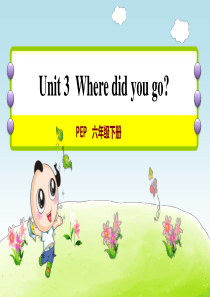 人教PEP六年级英语下Unit-3-Where-did-you-go单元复习课件