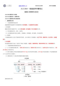 2018一建《建筑》学霸笔记