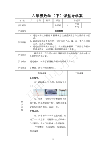 审定新北师大版六年级下册数学《圆柱和圆锥》教学设计