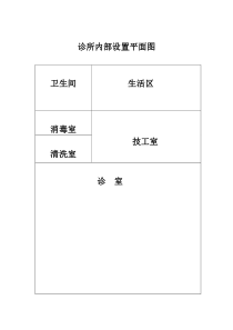 诊所内部设置平面图