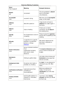 商务会议词汇Business-Meeting-Vocabulary