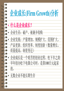 企业管理--企业成长(Firm Growth)分析（PPT 59页）