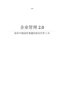 企业管理20