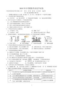 2019年化学中考模拟试卷