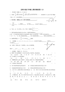 北师大版八年级上期末测试卷2