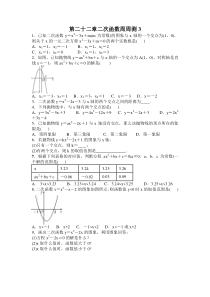 第二十二章二次函数周周测3222人教版九年级上册数学精品试题