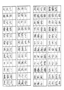 1000字实用楷行草钢笔字帖