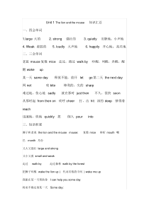 译林版六年级英语下册各单元知识点归纳