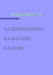 《第八章海关的人事制度的财务管理(ppt33)》