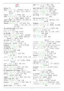 人教版高中英语单词表(含音标)