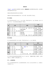 俄语动词变位