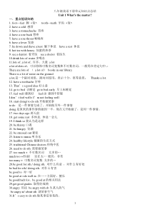 新版新目标英语八年级下册unit-1知识点总结