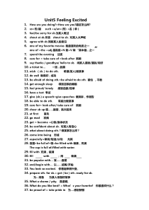 最新仁爱版八年级英语下册unit5知识点总结