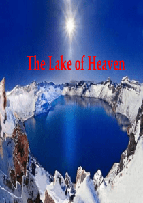 人教版高中英语Book6-Unit5-the-lake-of-the-heaven