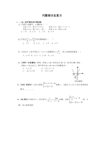 北师大版八年级下册代数部分总复习