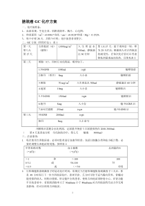 膀胱癌GC化疗方案