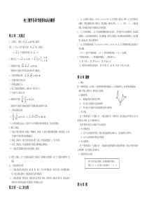 初三数学知识点大全