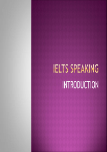 IELTS-Speaking-Introduction