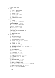 医学英语写作常用词汇