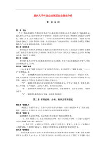 【企业管理】重庆大学科技企业集团企业管理办法