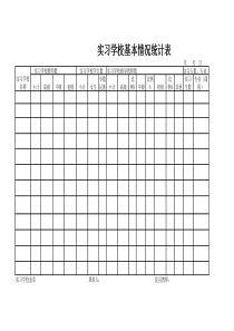 实习学校基本情况统计表