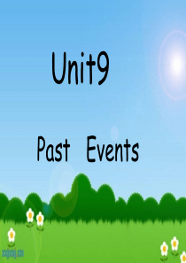 中职英语unit9-Past-events..