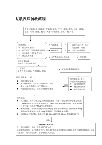 过敏性休克抢救流程