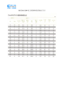 HG-T20615-2009化工部美洲体系及美标法兰尺寸