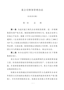 【某公司财务管理办法】(DOC96页)