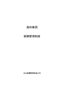 【河北XX投资集团有限公司薪酬管理制度】（DOC 31页）