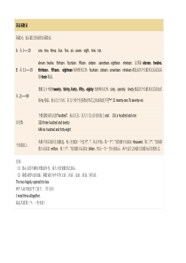 小学三年级英语基数词和序数词