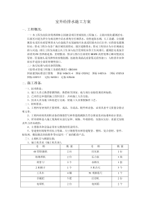 室外给排水施工方案10.09