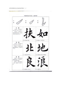 田英章欧体书法字贴-基本笔划(二)