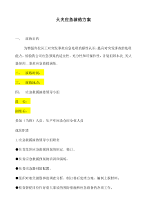 消防应急演练方案及记录表