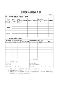 股东变动情况报告表(新)